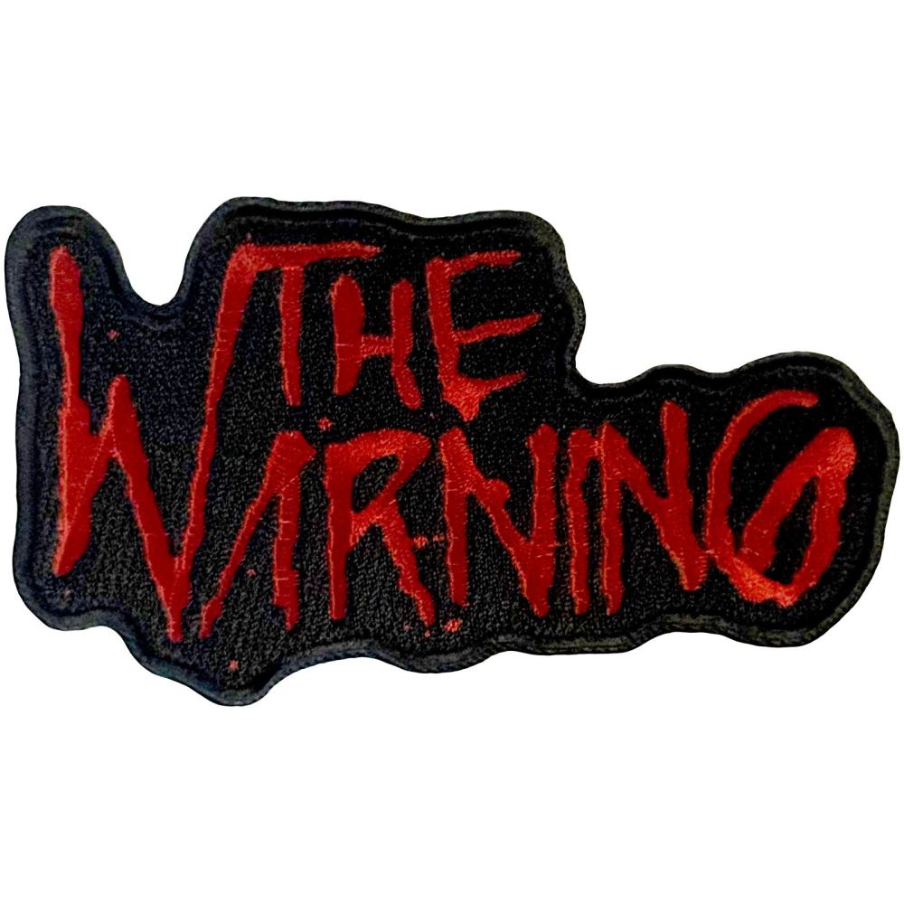 The Warning - Splatter Logo Patch - Zwart/Rood